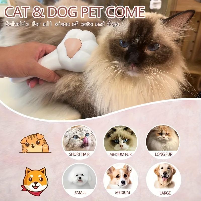 Pet Massage Hair Removal Comb – Paw Shaped Grooming Brush for Dogs & Cats