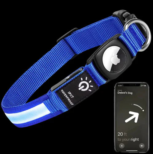 🌟 Luminous AirTag Collar – Keep Your Pet Safe, Seen & Secure!