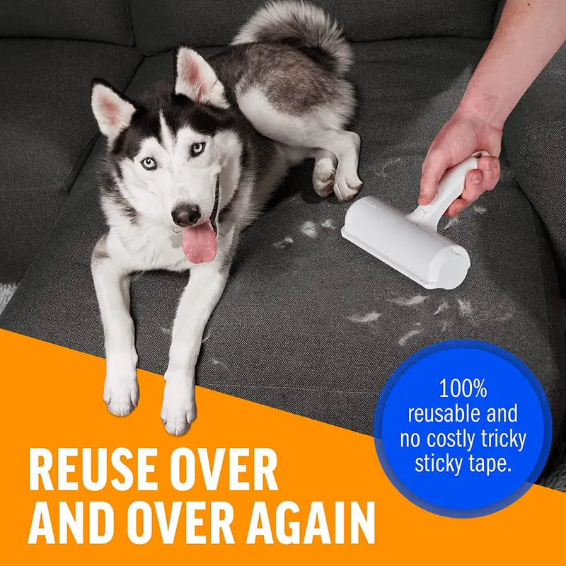 Eco-Friendly Pet Hair Cleaning Roller – Reusable & No Refills