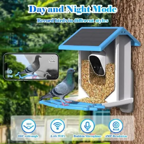 🐦 Smart Bird Feeder with Camera – Watch Your Feathered Friends Up Close