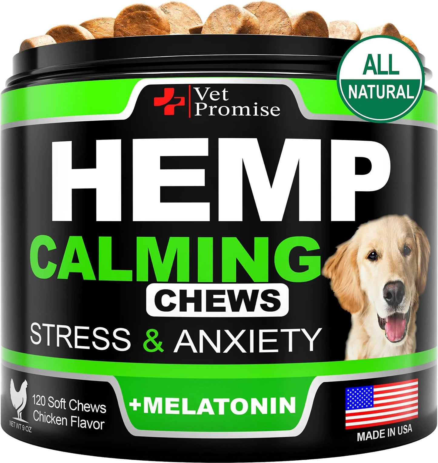 Hemp Calming Chews for Dogs Anxiety and Stress