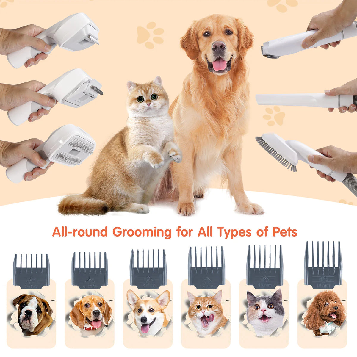 Pet Grooming Pro – Vacuum & Trimmer in One