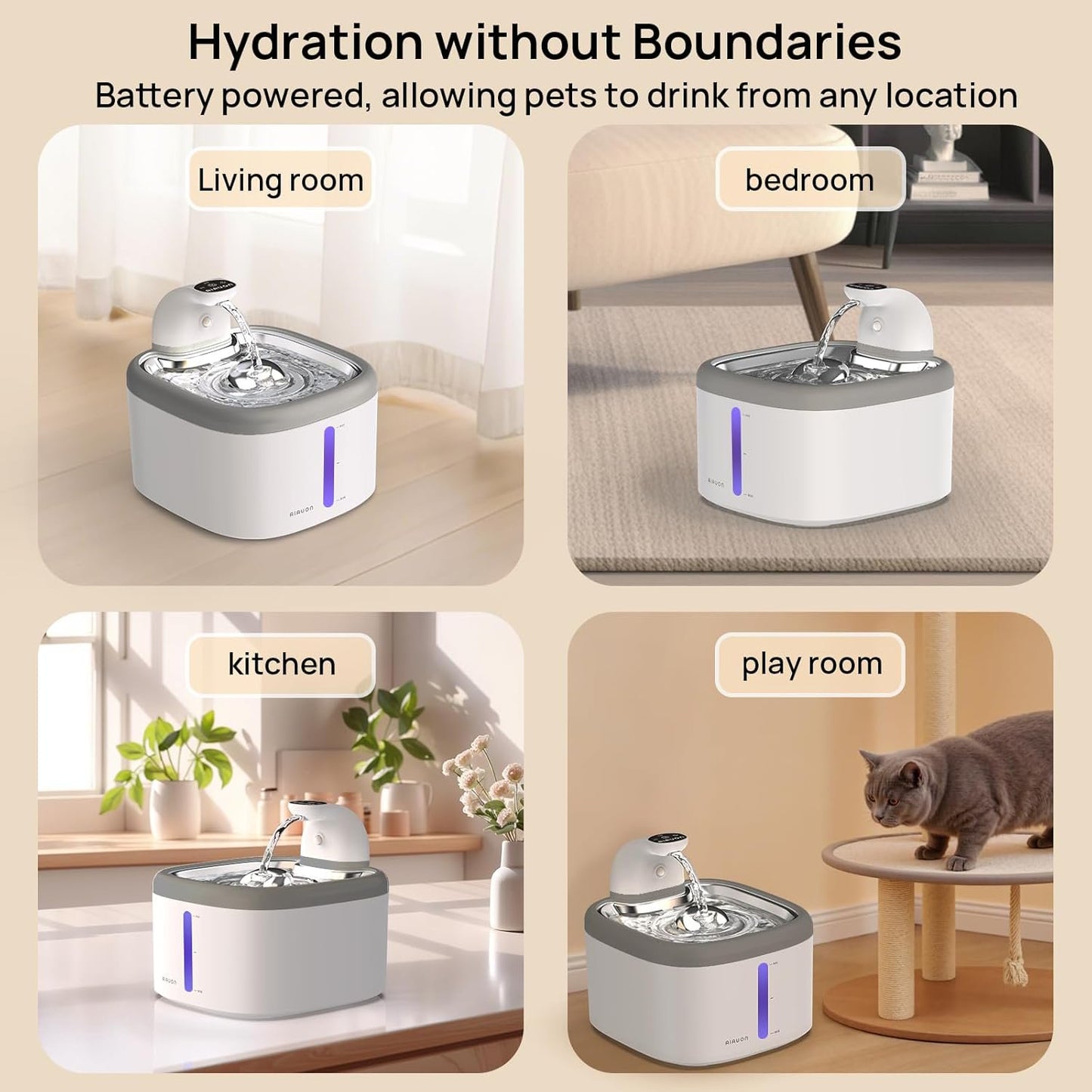 PurrStream 3.5L Cat Water Fountain