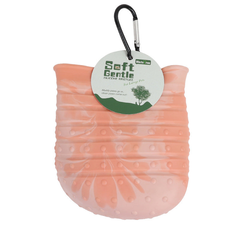 2-in-1 Dog Paw Cleaner Cup – Soft Rubber Pet Foot Washing Brush – Small & Large