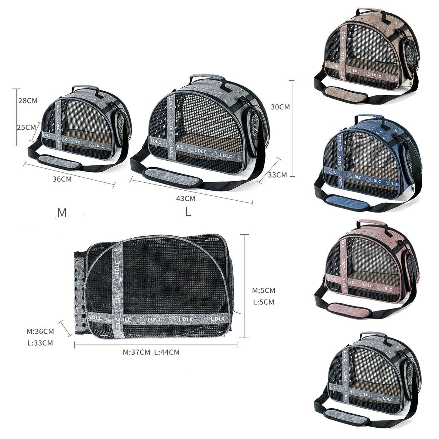 Portable Pet Travel Bag: One Shoulder Cat Litter Carrier-4