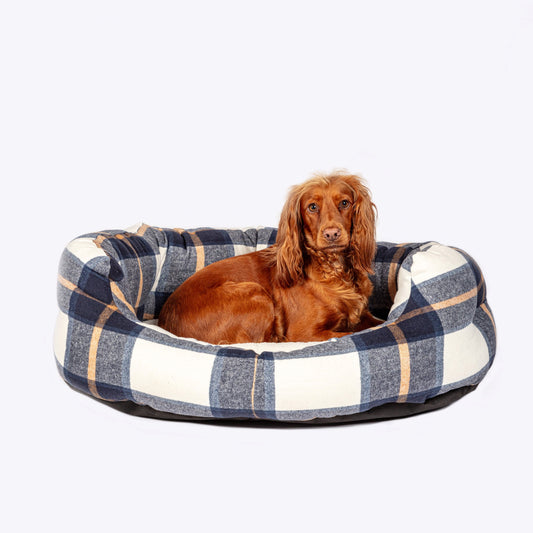 Bowmore Navy Deluxe Slumber Bed for Dogs β Danish Design