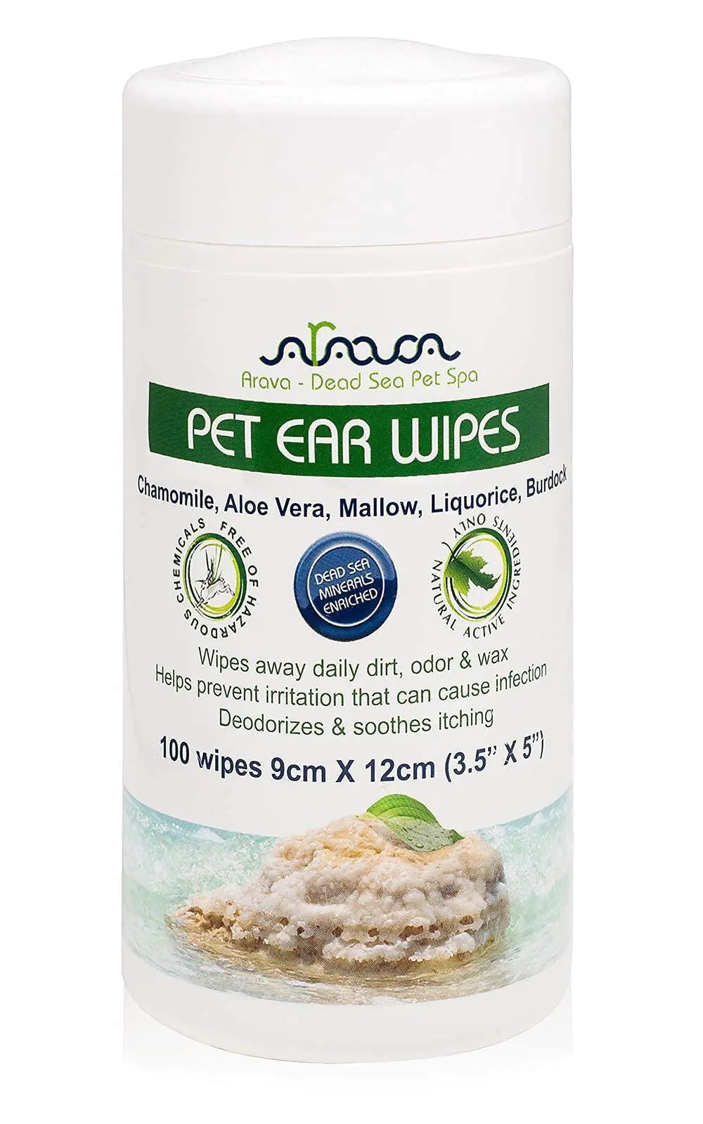 Pet Ear Cleaner Wipes – 100 Count for Dogs & Cats 🐶🐱