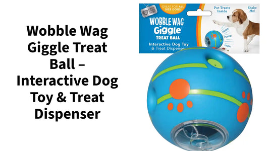 Wobble Wag Giggle Treat Ball – Interactive Dog Toy & Treat Dispenser by@Outfy