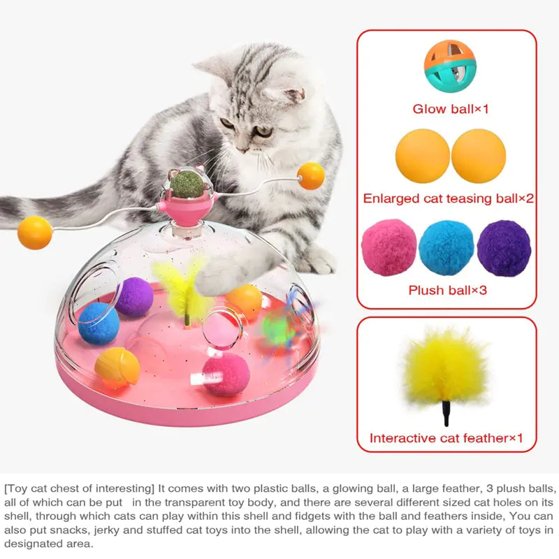 Multifunctional Turntable Pet Toy β Fun & Interactive for Dogs & Cats πΆπ±