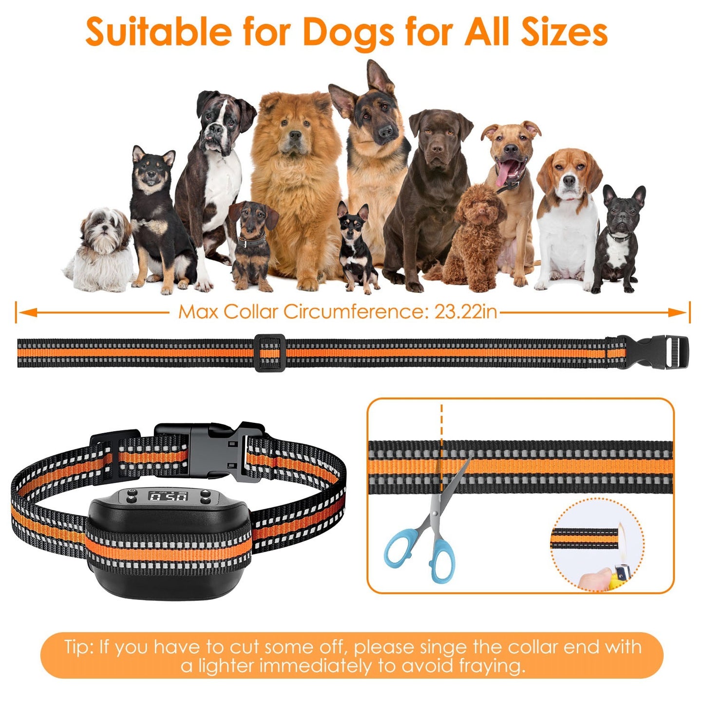 2-in-1 GPS Dog Fence & Collar – Wireless, Waterproof, 32-2887FT Range for Small, Medium & Large Dogs