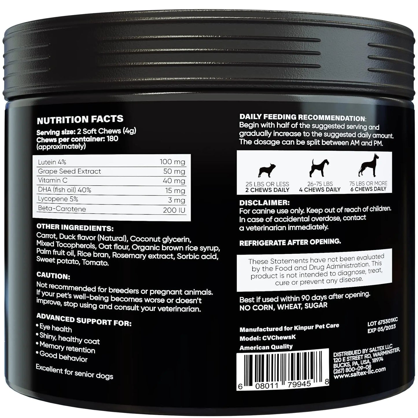 Vision & Eye Care Supplement for Dogs