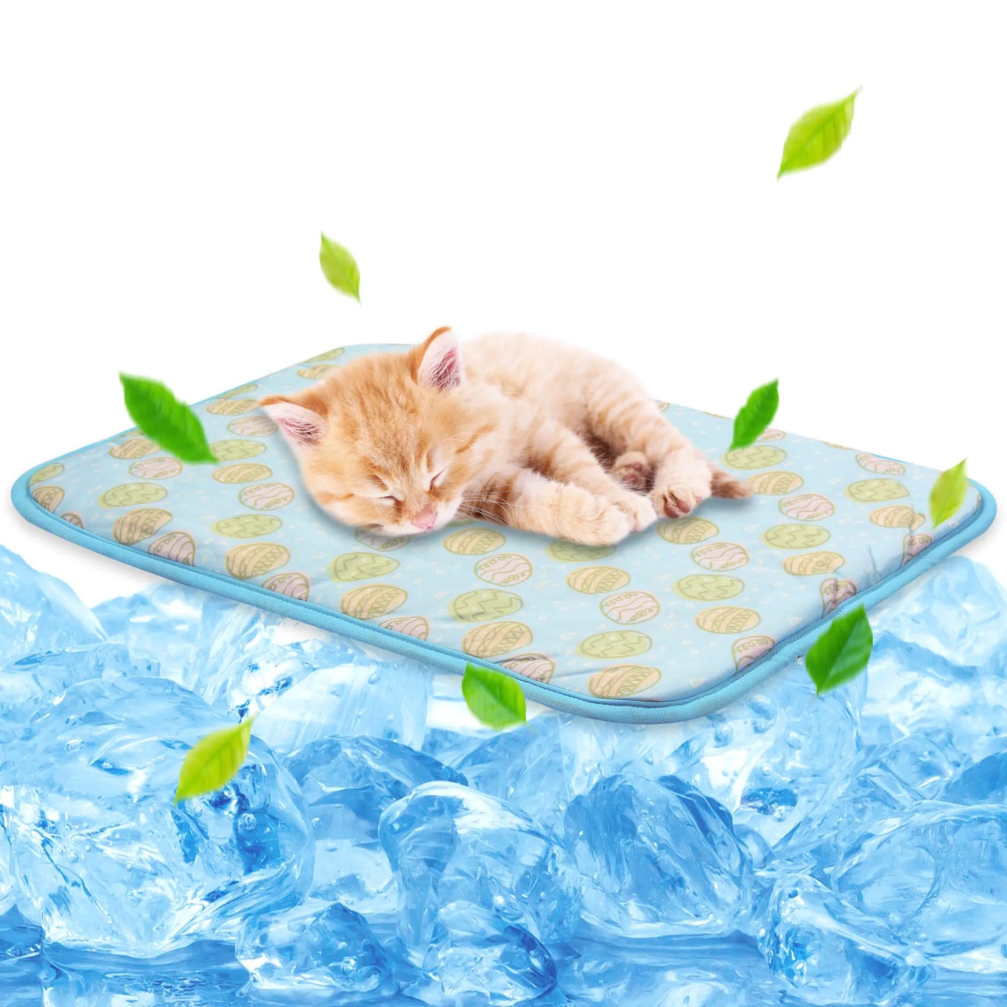 NWK Ice Silk Pet Cooling Mat – 20"x16", Portable & Washable for Small Dogs & Cats