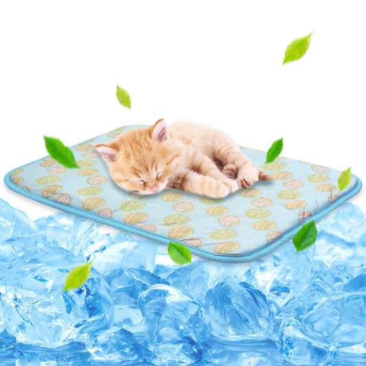NWK Ice Silk Pet Cooling Mat – 20"x16", Portable & Washable for Small Dogs & Cats