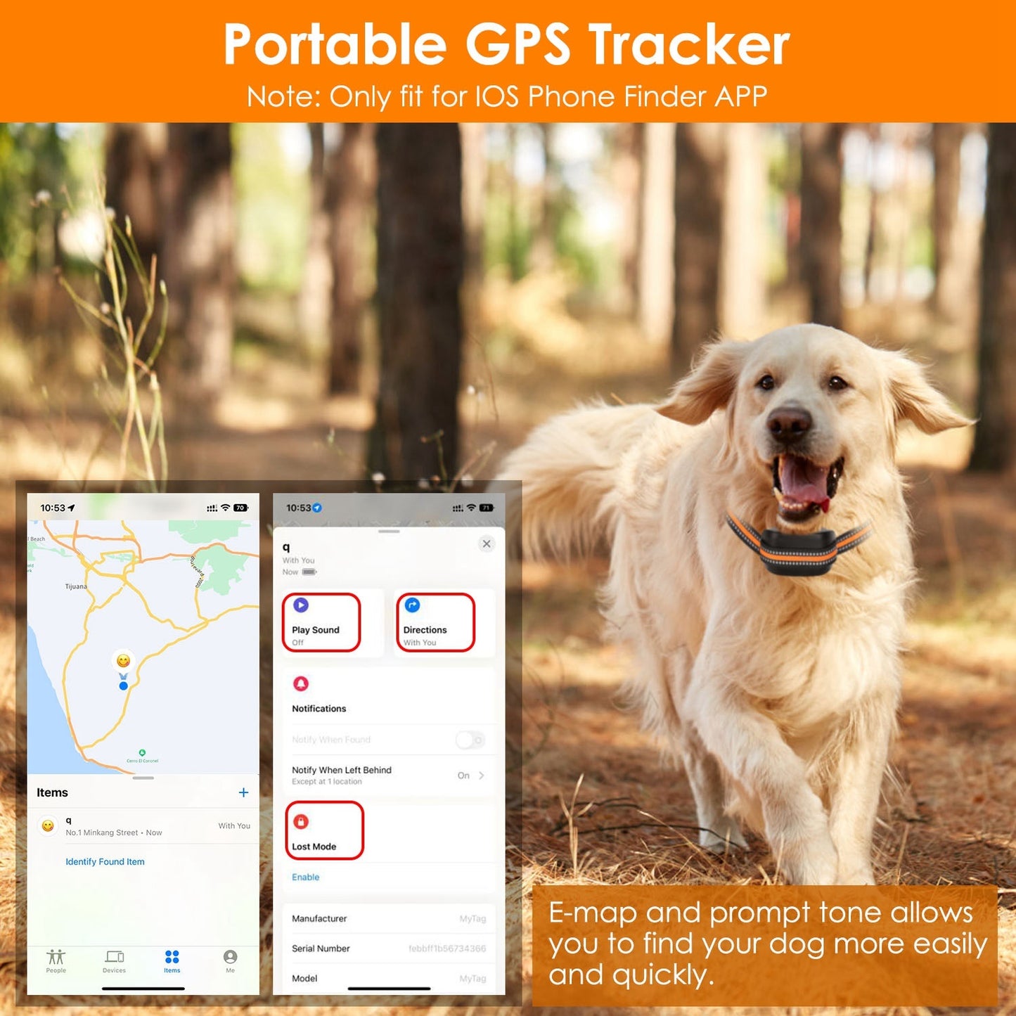 2-in-1 GPS Dog Fence & Collar – Wireless, Waterproof, 32-2887FT Range for Small, Medium & Large Dogs