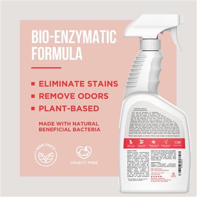 Pet Stain & Odor Remover 32oz – Powerful Enzyme Cleaner for Pets