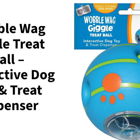 Wobble Wag Giggle Treat Ball &ndash; Interactive Dog Toy &amp; Treat Dispenser by@Outfy